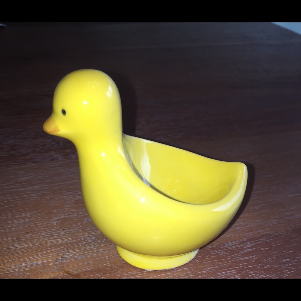Yellow Duck boiled egg holder or Easter decor